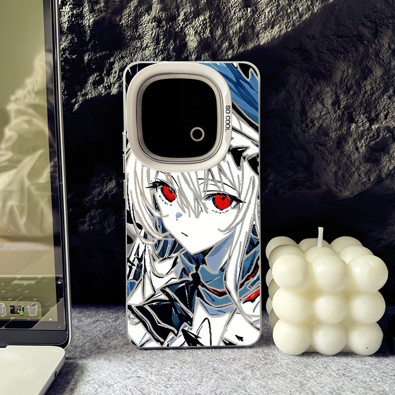 Dành cho iQOO 15 13 12 Pro Z11 Z10 Turbo Pro Z9 Neo 11 10 / 9 《 Arknights 》 Skadi the Corrupting Heart Micro Matte Vỏ điện thoại cứng cho iQOO Z9 Turbo Z8 Vỏ iQOO chống sốc