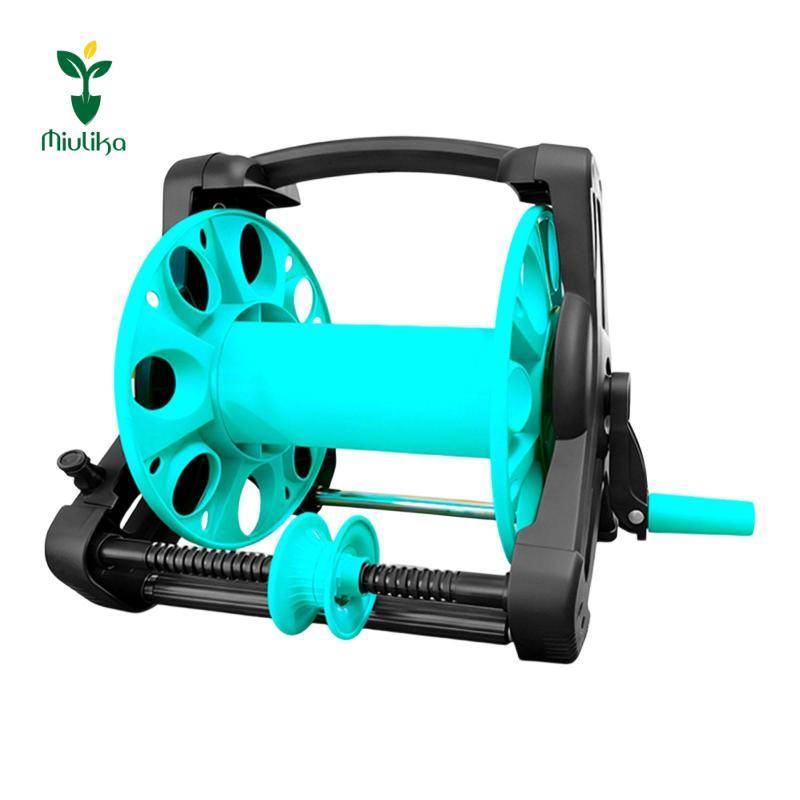 Miulika Garden Vòi Reel Giá đỡ vòi nước di động Giá để đồ để rửa xe tưới nước