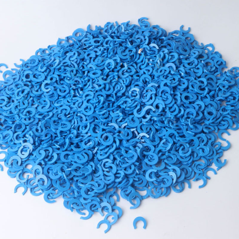 100 Chiếc 1 / 4 "3 / 8" OD Ống PE Lắp Ống Kẹp Xanh Ống Vòng Chữ C Đầu Nối Nhanh Bể Cá RO Lọc Nước Hệ Thống Thẩm thấu Ngược