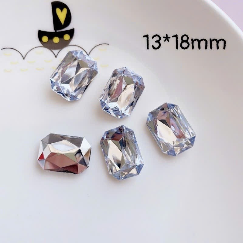 Set charm nhựa giả pha lê - Set charm gắn dép 7 chi tiết- Phụ kiện DIY xinh