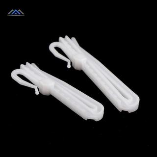 ELBBKG 10 Chiếc Rèm Treo Móc Nhẫn Cửa Sổ Nhựa Trắng Rèm Móc Cho Nhà Văn Phòng Rèm Phụ Kiện 7cm / 8.5cm Mới