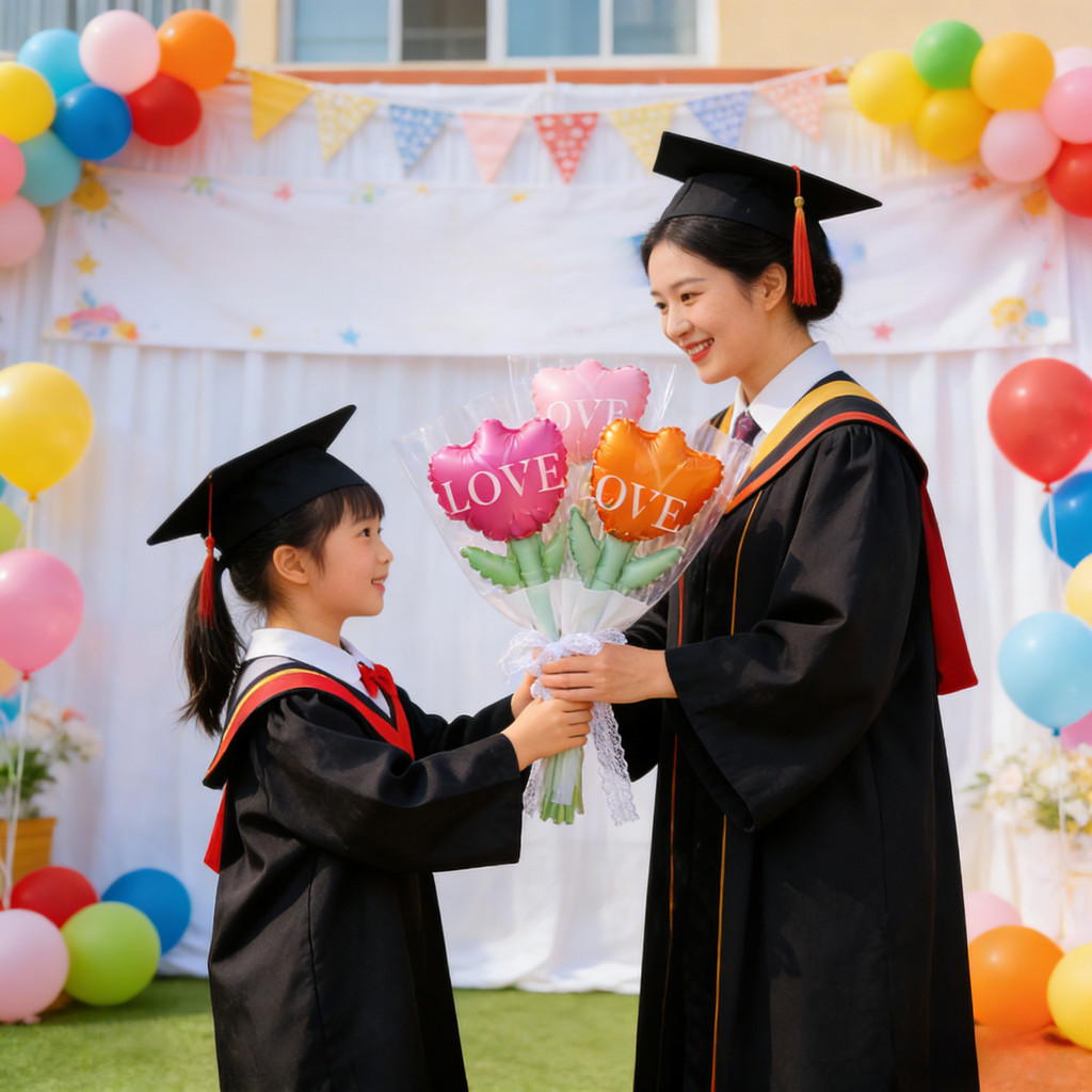Bó hoa bong bóng cầm tay Daisy dễ thương 10 / 20 CÁI Quay lại trường Chụp ảnh Đạo cụ