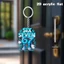 Chìa khóa Acrylic nghệ thuật chữ số 67 không thể phá vỡ Fob Móc khóa ô tô cá nhân Chống vỡ Thích hợp để mang theo hàng ngày