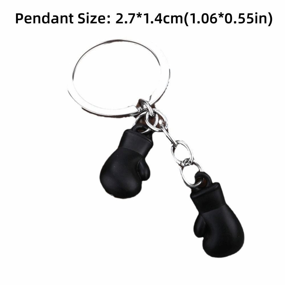 Móc khóa găng tay đấm bốc DAYONE, Vòng chìa khóa đấm bốc thể dục Mini, Chìa khóa ô tô dễ thương Túi gấp ba lô Trang trí mặt dây chuyền thể thao bằng kim loại Quà tặng trận đấu câu lạc bộ chiến đấu