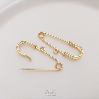 Mặt Dây Chuyền Trâm Khóa Đồng Mạ Vàng 14K - Phối Đồ Thời Thượng