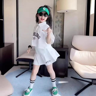 Bộ váy polo cho bé gái – Áo ngắn tay chân váy phong cách Hàn Quốc mặc hè