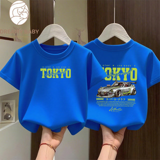 COD✅ (Hồ Chí Minh)DREAMY BABY Áo thun bé trai bé gái Tết 2026 NEW , áo in nhân Xe hơi Mát mẻ, cho bé trẻ em#1