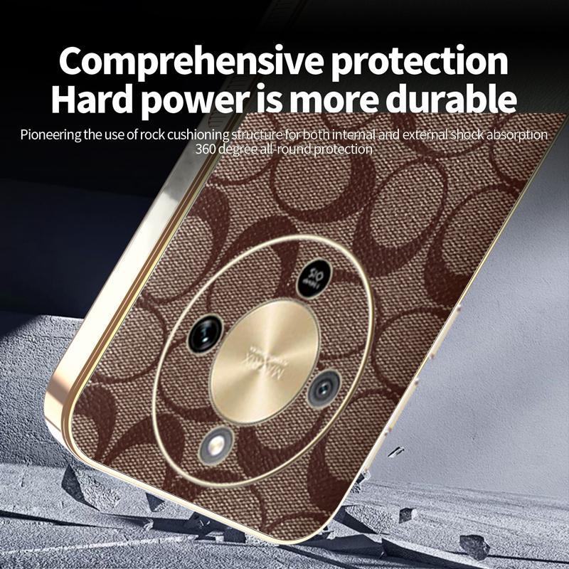 Ốp YJD Cho Honor X9d X9C X9B Da Thời Trang Sang Trọng Mạ Điện Cạnh Chống Rơi Vỏ Bảo Vệ Điện Thoại