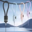 60W Fast Charging Double Type C Cable with Keychain for Phones Tablets Laptops
