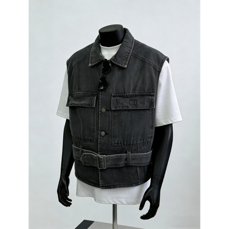 Áo khoác denim unisex thời trang, phù hợp cho mùa hè