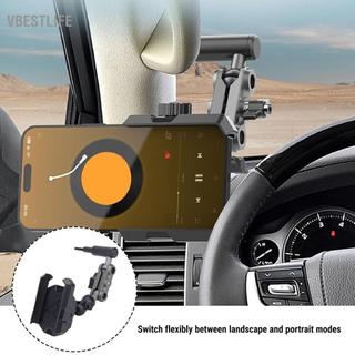 VBESTLIFE ZIZEV Giá đỡ điện thoại trụ cột Giá đỡ ô tô xoay 360 độ cho tất cả điện thoại thông minh có bình kim loại cường độ cao 300 500 Pajero Prado (A Mount)