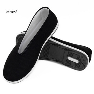 OMG Nam Truyền Thống Trung Quốc Kung Fu Cotton Vải Tai-chi Cũ Bắc Kinh Giày Thường Ngày