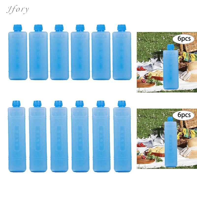 JFORY 6x Khối Đá Làm Mát Lâu, Đông Lạnh Giữ Nhiệt Lâu - Perfect cho Cắm Trại và Đi Biển