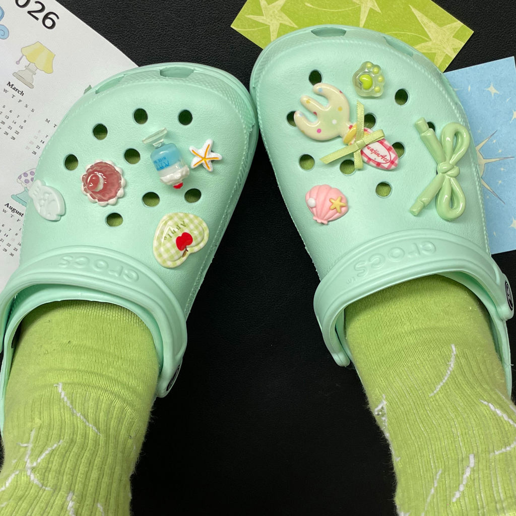 Phụ Kiện Trang Trí Crocs Hoa Sáng Tạo Có Thể Tháo Rời, Phù Hợp Mùa Xuân Hè