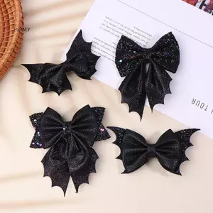 Kẹp Tóc Hình Dơi Chunky Cho Lễ Hội Halloween, Phụ Kiện Tóc Cute dành cho Các Bạn Nữ