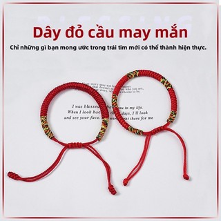 Vòng tay benming năm dây đỏ handmade cho nam nữ - Cặp đôi làm quà tặng
