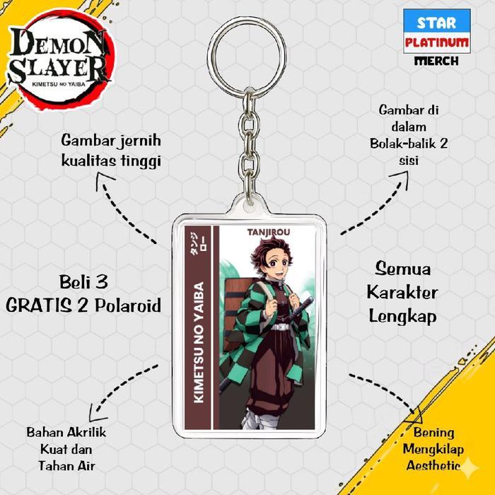 Gantungan Kunci Keychain Kimetsu no Yaiba - Keychain Demon Slayer - Ganci Anime - Gantungan Kunci Sanemi Shinaguzawa