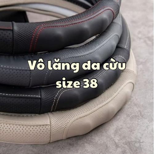 [DA XỊN] Vô Lăng Da Cừu thật 100% dày dặn 4 lớp da size 38 cho xe 4-5-7-16 chỗ Phụ Kiện