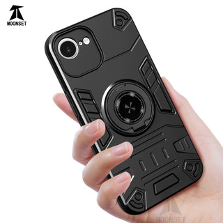 Dành Cho iphone 16E / 17E Ốp điện thoại Cứng Có Giá Đỡ Nhẫn Mềm TPU Edge Chống Sốc Mỏng Vỏ