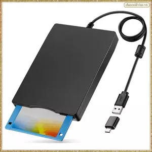 Đầu đọc đĩa mềm 3,5 Inch gắn ngoài USB Type A & C Ổ đĩa mềm Đầu đọc đĩa mềm cho máy tính xách tay