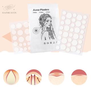 [hatheaven] 24 / 36 Miếng Dán Miếng Dán Mụn Hydrocolloid Hình Tròn Màu Trắng Chống Thấm Nước Điểm Điều Trị Mụn Miếng Dán Che Khuyết Điểm Đẹp