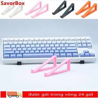 SAVORBOX 1 Cặp Bàn Phím Nâng Chân Đế, Bàn Phím Máy Tính Nhựa Di Động Nâng, Nâng Góc Bàn Phím Phụ Kiện Màn Hình Giá Đỡ