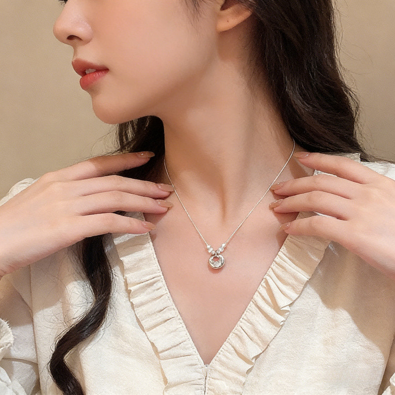 Đồ trang sức mới dành cho nữ - Dây chuyền vòng cổ cổ cao cấp xương, phong cách Trung Hoa sang trọng