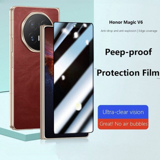 Chống nhìn trộm Quyền riêng tư Full Cover Kính cường lực cho Honor Magic V6 V3 Vs3 V2 RSR Phim bảo vệ màn hình