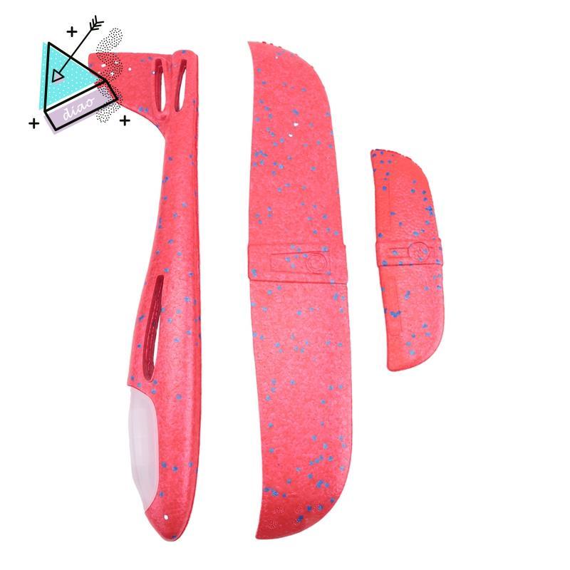 48Cm Ném Tay Chiếu Sáng Bay Glider Máy Bay Phát Sáng Trong Bóng Tối Đồ Chơi Bọt Máy Bay Mô Hình Led Flash Trò Chơi Đồ Chơi Cho Trẻ Em- Đỏ