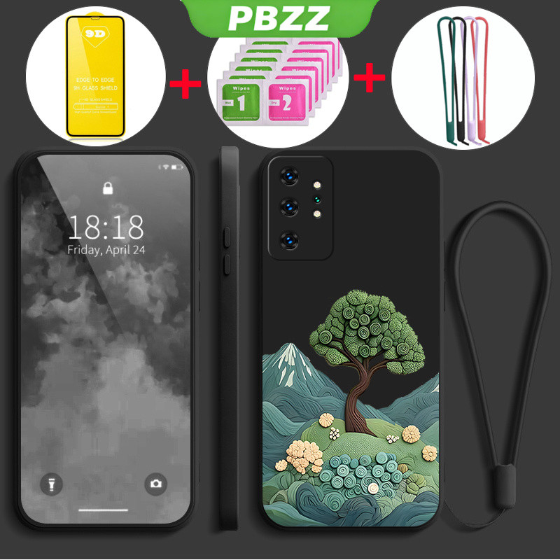 Có Vỏ Phim Mềm Cho SAMSUNG note 10 plus note 10 pro note 10 lite Vỏ Điện Thoại Vỏ Mềm Silicon Lỏng Chống Sốc Thiết Kế Mới Thẩm Mỹ Manga Cây YTMLS01