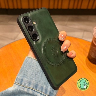 Ốp Điện Thoại Da Từ Tính Cho Redmi Note 15 14 13 12 Pro Plus Speed 5G 4G Vỏ Sạc Không Dây Dễ Thương Đơn Giản Sang Trọng Mềm Mại Vỏ Kinh Doanh