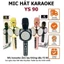Micro hát karaoke kiêm loa bluetooth cầm tay YS-90 âm thanh hay Bass Treble lọc âm tránh nhiễu 2026