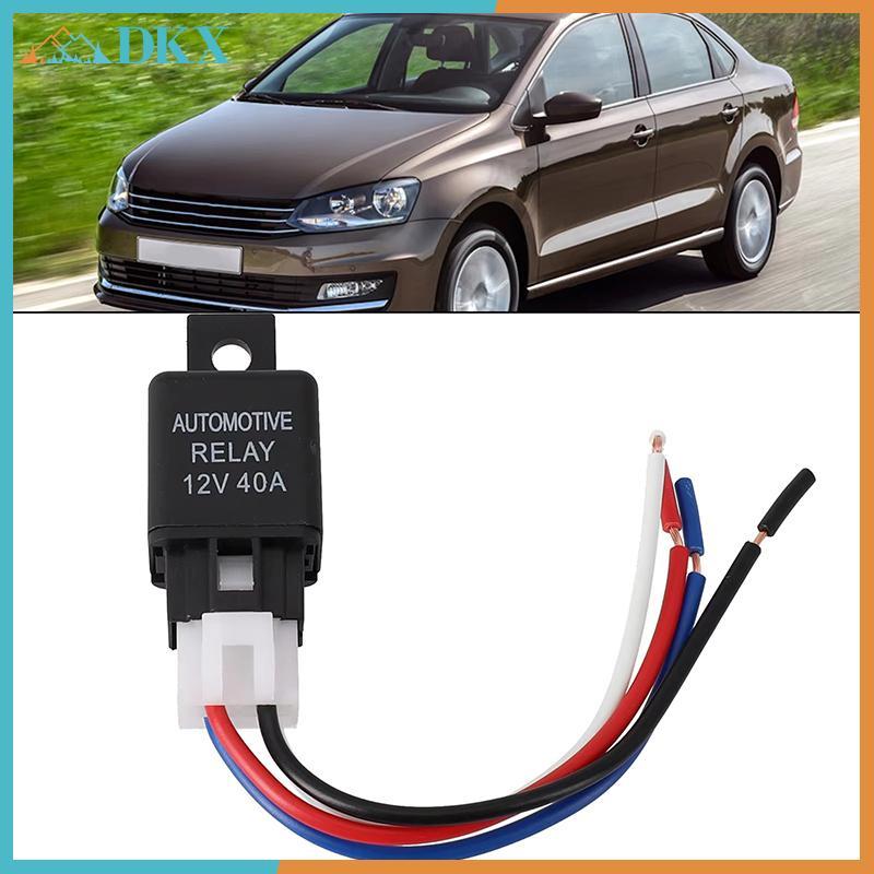 Rơle ô tô ô tô DKX 12V / 24V 40A 4 chân SPST Loại tiếp xúc cho đèn nhấp nháy Đèn sương mù Báo động ô tô và hơn thế nữa.