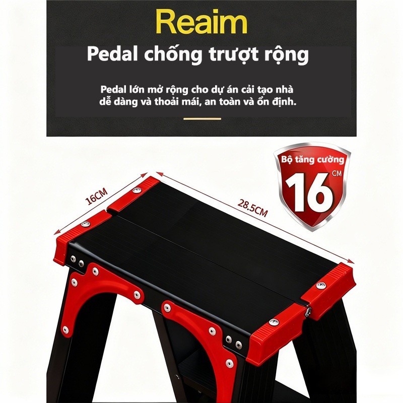 Thang Nhôm Gấp Gọn Chữ A nhập khẩu Thang chữ A đa năng Có các kích thước 1.2 m/1.5 m/1.8 m/2.1m