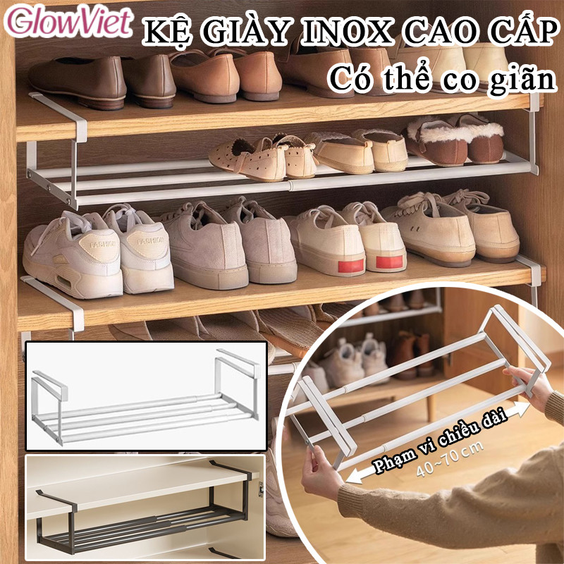 Giá Treo Tủ Giày Tiết Kiệm Không Gian,Vách Ngăn Điều Chỉnh Chiều Dài,không cần khoan,Dễ Dàng Lắp Đặt
