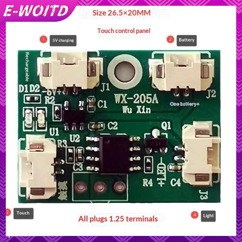 E-WOITD 1 Cái 5V 2A Điện Áp Thấp Đơn / Kép Bảng Điều Khiển Bộ Điều Khiển Đèn LED Sạc Cảm Ứng Mô Đun PCB E-WOITD