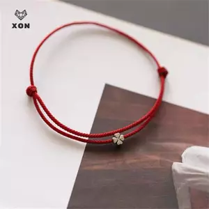 Vòng TayMini Cỏ Bốn Lá MàuĐỏ, Handmade Charm | Mina