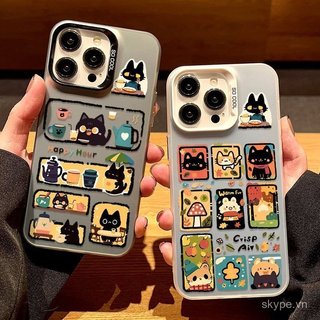 Ốp Điện Thoại Kitty Hoạt Hình Khung Thích Hợp Cho iPhone 15promax 16promax 17promax 17 16 15 14 pro max 13promax 13 12 11 promax xr Vỏ Bảo Vệ Chống Sốc