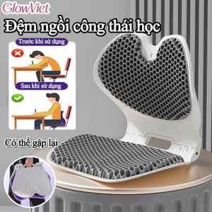Ghế Chỉnh Dáng PET Công Thái,Hỗ Trợ Xương Sống,Giảm Đau Mỏi,Học Gấp Gọn,điều chỉnh tư thế ngồi, Đệm Silicon Tổ Ong