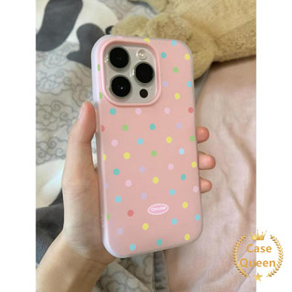 Ốp Lưng Cho Oppo A6 A5 Pro A60 A6X A38 A16 A3s A79 A1K A54 A18 A5X A5i A17 A57 A15 A3X A58 A7 A52 A74 A78 Đầy Màu Sắc Đơn Giản Full Màn Hình Chấm Bi Mới 2 Trong 1 Bìa Mềm