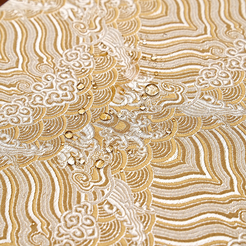 Jacquard Cloud Thổ Cẩm Bàn Trà Nhỏ Khăn Trà Thiền Bàn Vải Nghệ Thuật Bong Bóng Khô Chống Thấm Nước Cách Nhiệt Trà Thảm Mới Trung Quốc Bàn Thảm