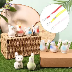 HFTOY 1 Màu Vẽ Nước Chim Còi Nhạc Cụ Dễ Thương Ngoài Trời Đội Thể Thao Còi ~