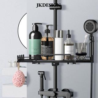 Kệ phòng tắm JKDESIGN, Không cần khoan Kệ tắm mở rộng treo tường, Phụ kiện phòng tắm Giá đỡ vòi hoa sen đa chức năng Nhà vệ sinh