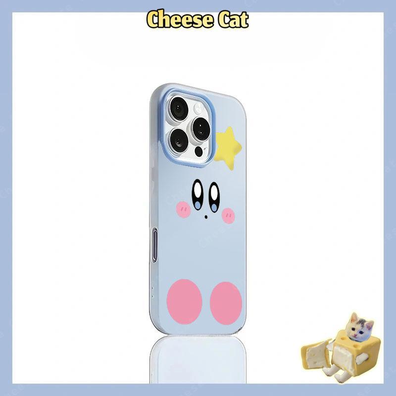 Dễ Thương Pink Star Kirby Vỏ điện thoại dành cho iPhone 14 15 16 13 12 11 Pro Max Xs Max XR 17 Air Vỏ iPhone màu hồng