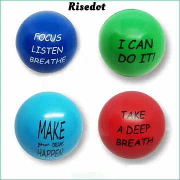 Bóng giảm căng thẳng RISEDOT, Bóng căng thẳng tạo động lực PU, Tập thể dục giảm căng thẳng Mini Bóp tay Bóng căng thẳng Trẻ em và người lớn