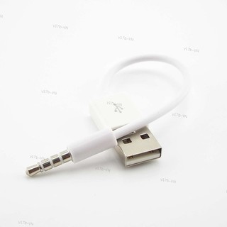 Cáp chuyển đổi dữ liệu USB Jack cắm 3,5 mm Đầu nối phích cắm nam 4 lỗ sang USB 2.0 loại A Nam cho thiết bị ô tô Tai nghe MP3 / MP4 17VN1