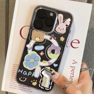 Món ghép đồ vật dễ thương phù hợp với 16vỏ điện thoại iPhone17Air vỏ hút từ14/13/11Pro