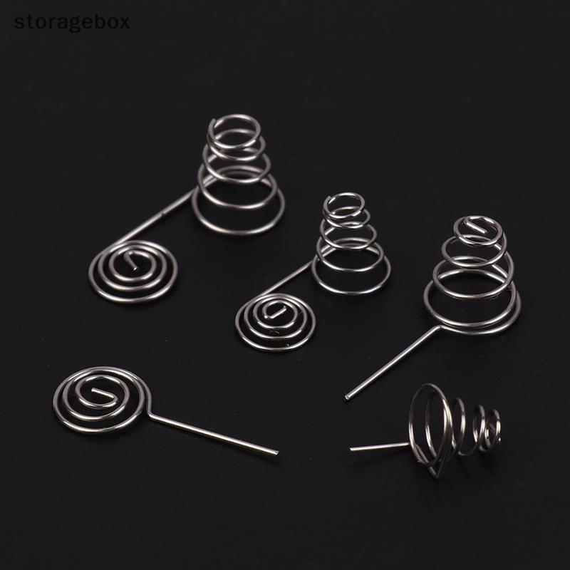 [Hộp lưu trữ] 5 CÁI Pin AAA Dây NIel Lò xo Pin AA Cuộn dây âm và tích cực Tấm tiếp xúc lò xo Phụ kiện DIY Đẹp