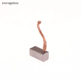 [Hộp lưu trữ] 4 Phụ kiện DIY 6x6x12mm Động cơ điện Bàn chải Carbon Dụng cụ điện Quạt thổi than chì Bàn chải đẹp