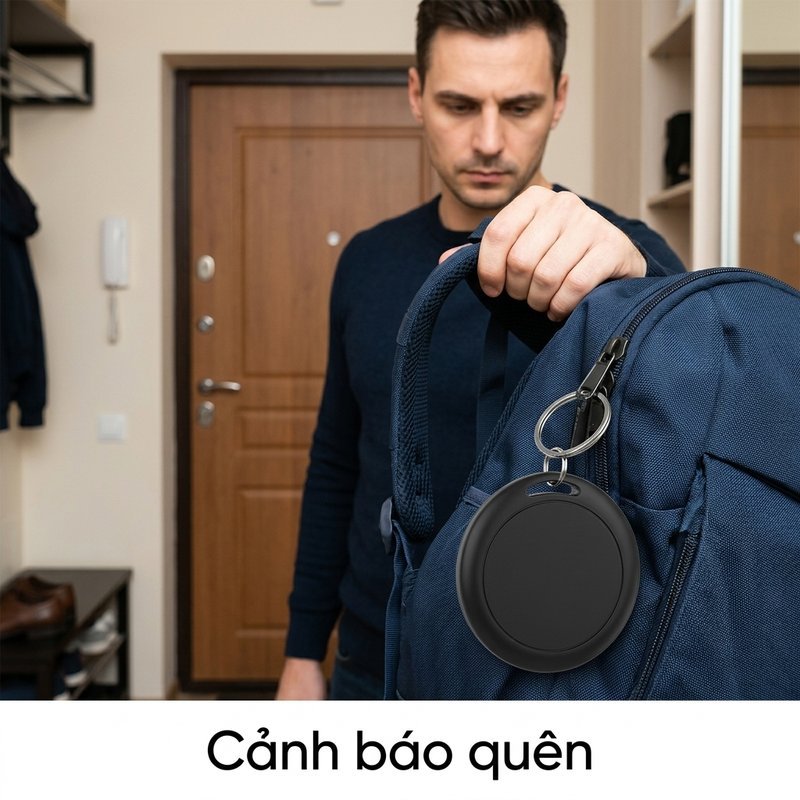 Thiết bị định vị GPS Mini định vị chính xác tương thích Android cảnh báo quên đồ dành cho trẻ người